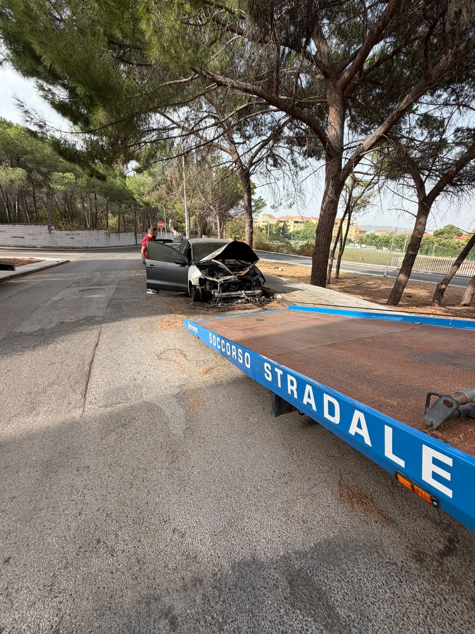 Veicolo danneggiato per autodemolizione e rottamazione